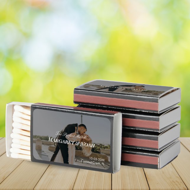 Personalized Wedding Photo Matchboxes – Set of 50 (Personalized Wedding Photo Matchboxes – Set of 50)