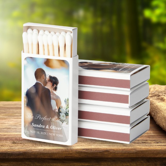 Personalized Wedding Photo Matchboxes – Set of 50 (Personalized Wedding Photo Matchboxes – Set of 50)