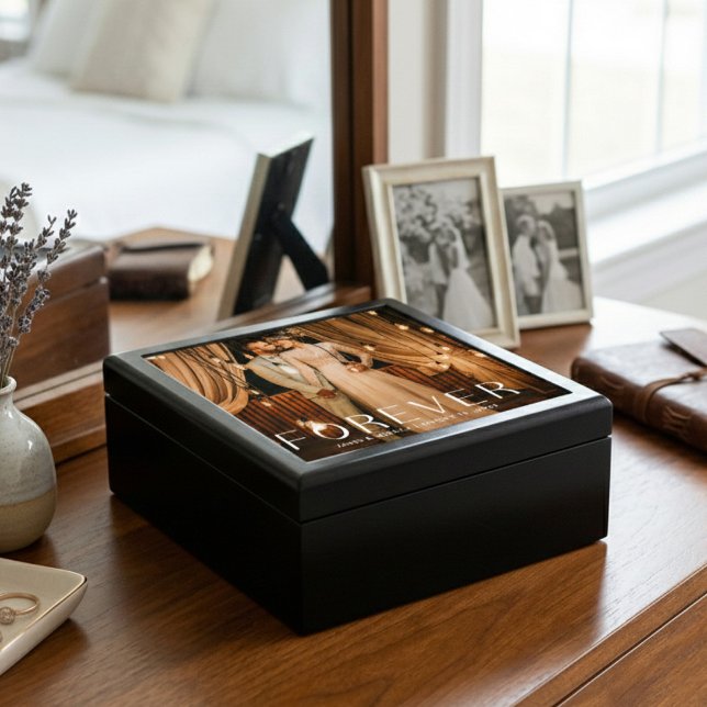 Personalized Wedding Photo Memory Keepsake Gift Box (Creator Uploaded)