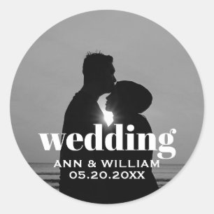 Personalized Wedding Photo Sticker