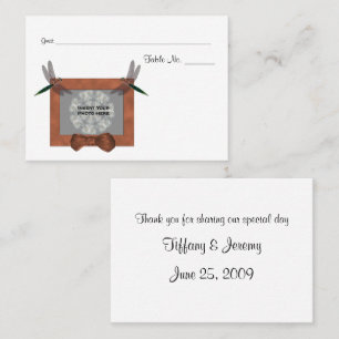 Personalized Wedding Photo Table  Place Card