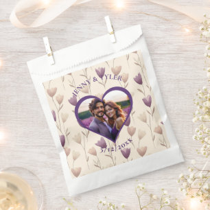 Personalized Wedding Photo Template Favor Bag