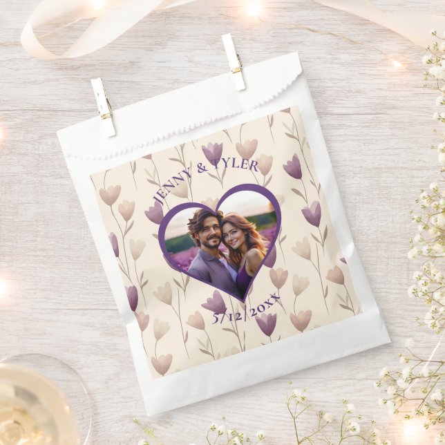 Personalized Wedding | Photo Template Favor Bag (Clipped)