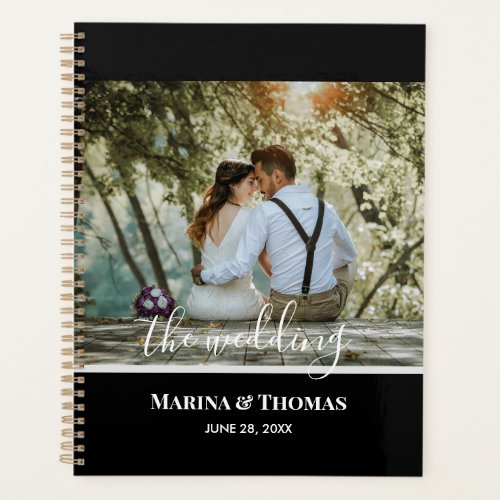 Personalized Wedding Photo With Modern Calligraph Planner