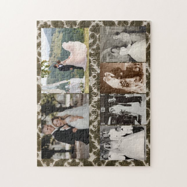Personalized Wedding Photos Generations of Joy Jigsaw Puzzle (Vertical)