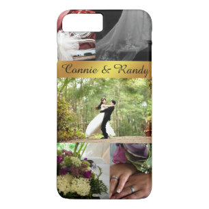 Personalized Wedding Picture Collage iPhone Case