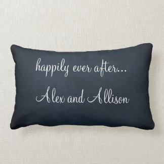 Personalized Wedding Pillow with Wedding Quote
