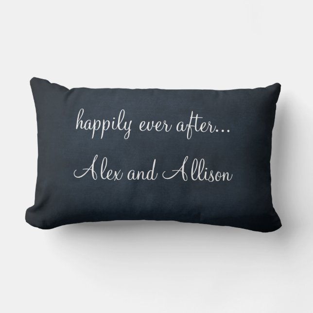 Personalized Wedding Pillow with Wedding Quote (Front)