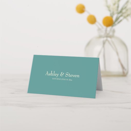 Personalized Wedding Place Card Zazzle