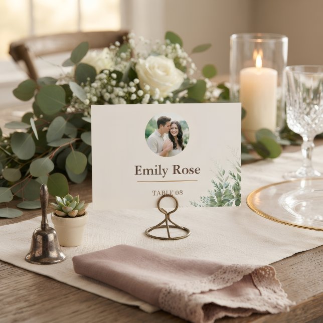 Personalized Wedding Place Card  Rustic Botanical (Creator Uploaded)