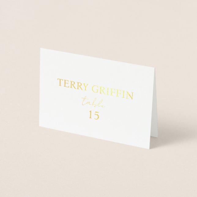 Personalized wedding place cards Table name cards (Front)