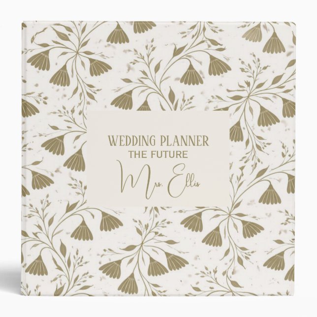 Personalized Wedding Planner Binder (Front)