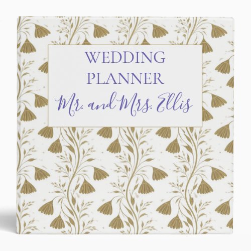 Personalized Wedding Planner Binder Mr. and Mrs.