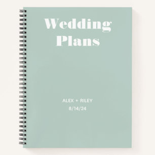 Personalized Wedding Planner Notebook