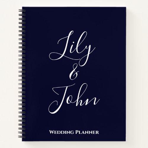 Personalized Wedding Planner Notebook