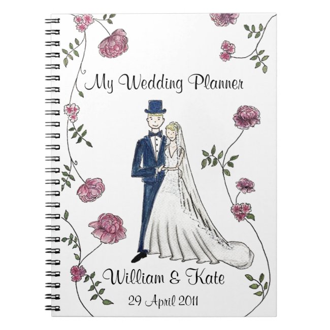 Personalized Wedding Planner Notebook