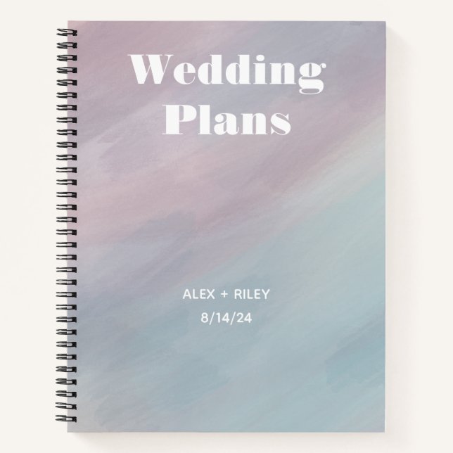 Personalized Wedding Planner Notebook (Front)