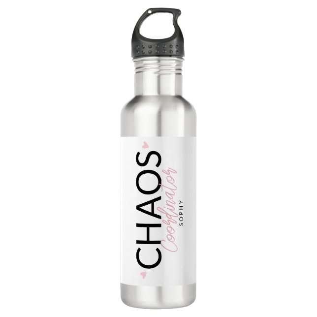 Personalized Wedding Planner Stainless Steel Water Bottle (Front)