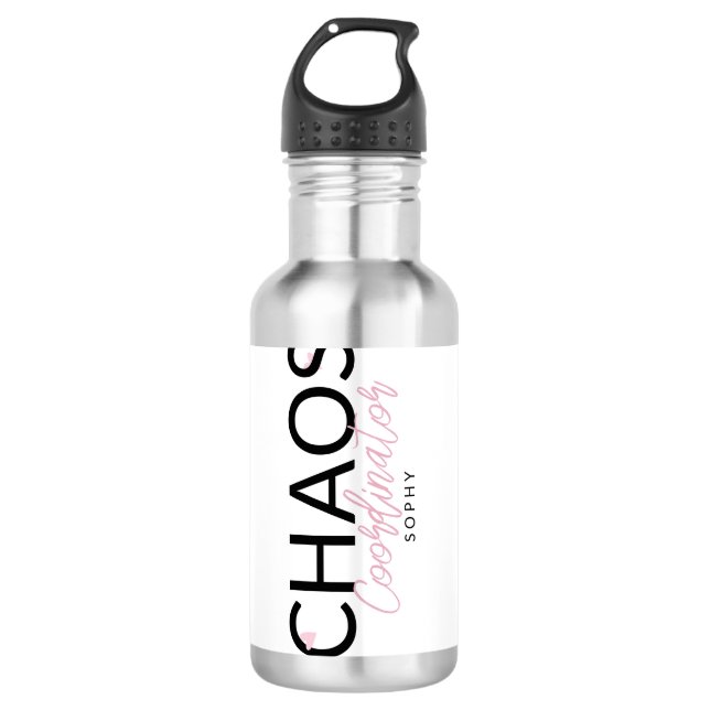 Personalized Wedding Planner Stainless Steel Water Bottle (Front)