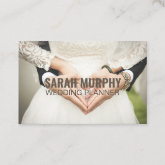 Personalized "Wedding Planner" (UK/Euro) Business Card