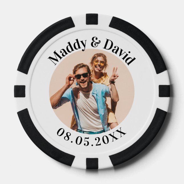 Personalized Wedding Poker Chips (Front)