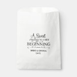 Personalized Wedding Popcorn Or Candy Bar Buffet Favor Bag at Zazzle