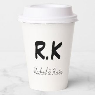 Personalized Wedding Reception  Paper Cups
