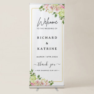 Personalized Wedding Retractable Banner