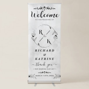 Personalized Wedding Retractable Banner