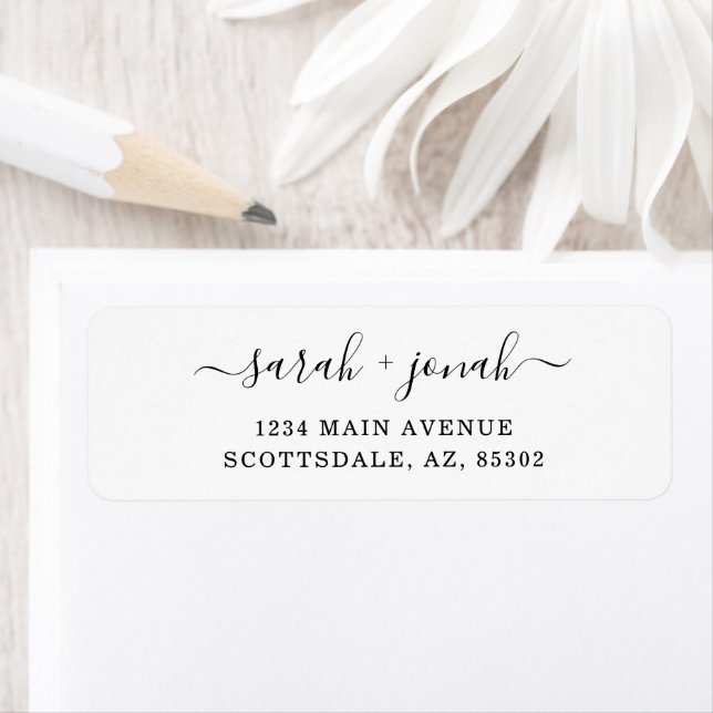 Personalized Wedding Return Address Labels (Insitu)