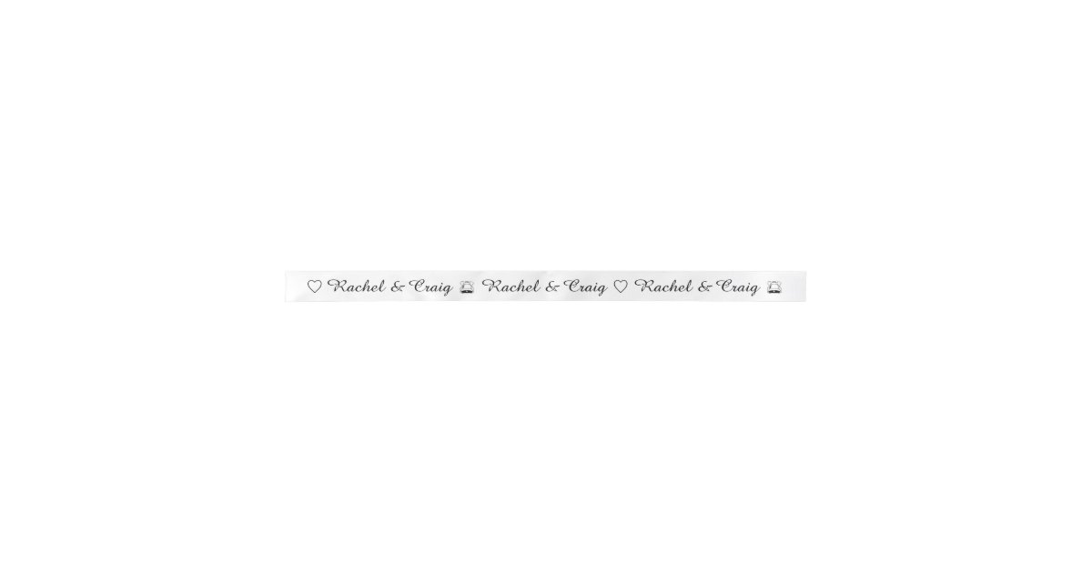 Personalized Wedding Ribbon Zazzle