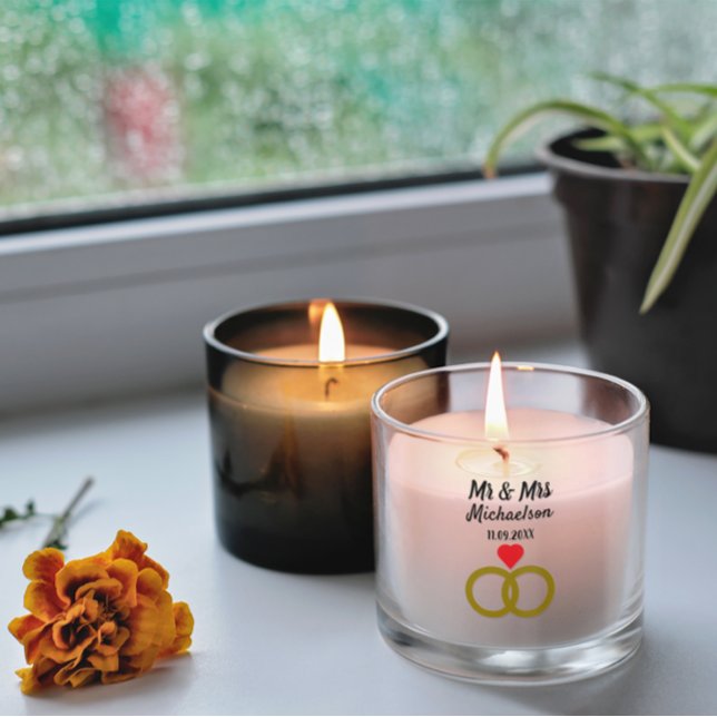 Personalized Wedding Scented Candle (Creator Uploaded)