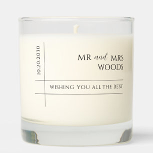 Personalized Wedding Scented Jar Candle