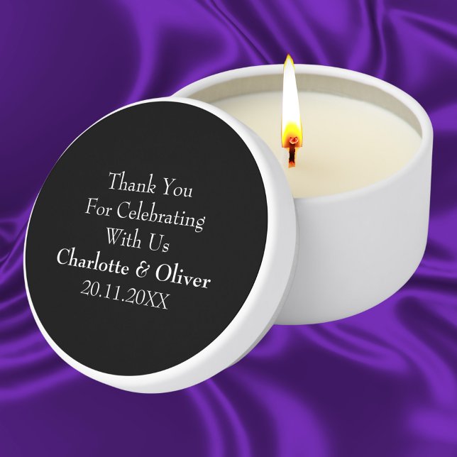 Personalized Wedding Scented Soy Wax  Mini Candle Favors (Personalized Wedding Scented Soy Wax Mini Candle Favors)