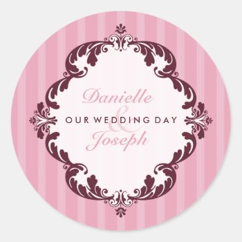 Personalized Wedding Seal :: Flourish Deluxe 2 by edgeplus at Zazzle
