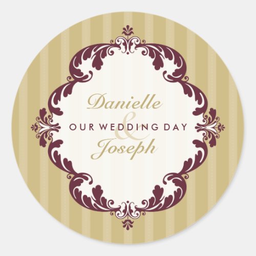 PERSONALIZED WEDDING SEAL  flourish deluxe 3