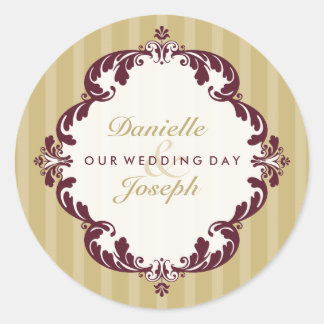 PERSONALIZED WEDDING SEAL :: flourish deluxe 3