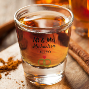 Personalized Wedding Shot Glass