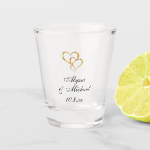 Personalized Wedding Shot Glass   Wedding Favors
