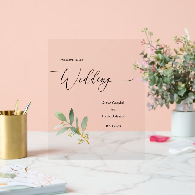 Personalized Wedding sign (Wedding)