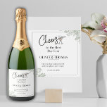 Personalized wedding Sparkling Wine Bottle Label