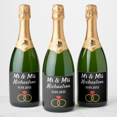 Personalized Wedding Sparkling Wine Label