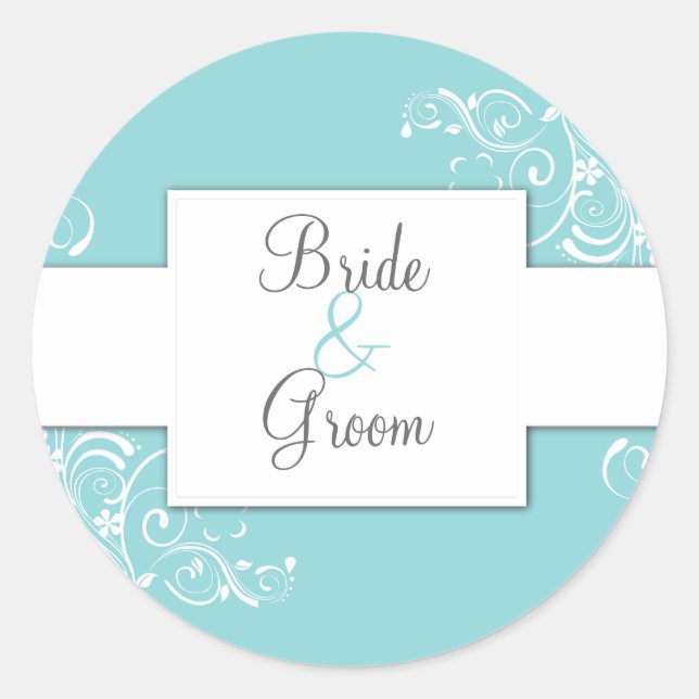 Personalized Wedding Stickers (Front)