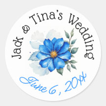 Personalized wedding stickers