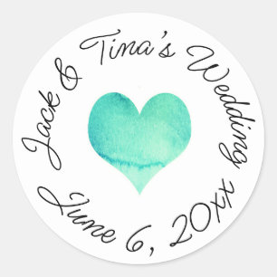 Personalized wedding stickers