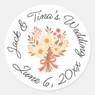 Personalized wedding stickers