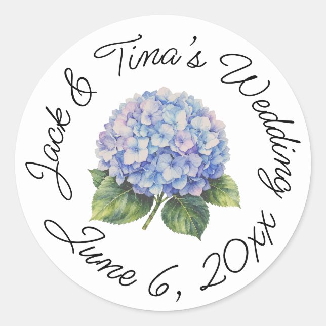 Personalized wedding stickers  (Front)