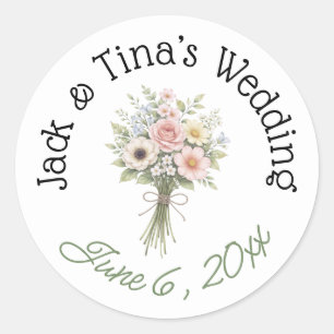 Personalized wedding stickers