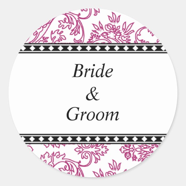 Personalized Wedding Stickers (Front)