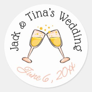 Personalized wedding stickers